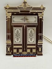 2007 Texas State Capitol Ornament Capitol Doors Gold Embossed Imperfect NO BOX picture