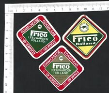 Vintage CHEESE LABELS (7) FRICO Cheese, Netherlands - Wheelbarrow picture