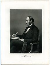 ALBERT, Prince Consort/Husband of Queen Victoria of England/Steel Engraving 9524 picture