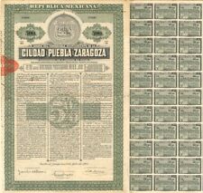 Ciudad De Puebla De Zaragoza - 500 Pesos Bond (Uncanceled) - Mexican Stocks & Bo picture