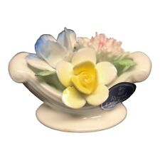 Vintage Royal Doulton of England Bone China Flowers Bowl Mini Figurine picture