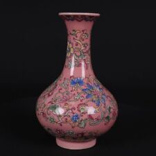 old Chinese antique collection enamel colored vase picture
