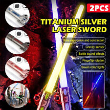 2Pack Lightsaber Light Up Saber 7 Color Changeable LED Light Saber Light Sword picture