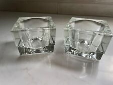 6 Matching Crystal Candle Holders picture