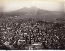 G. Sommer, Italy, Naples, Panorama, Vintage Print, ca.1870 Vintage Print Shooting picture