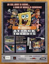 2007 Nicktoons Attack of the Toybots Wii DS GBA PS2 Print Ad/Poster Game Art 00s picture
