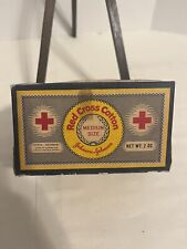 VINTAGE Red Cross Cotton Johnson-Johnson Cir. 1940- 1950’s Original Box, Used J1 picture