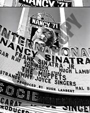1971 Nancy Sinatra Show At International Hotel Casino On Marque Vegas 8x10 Photo picture