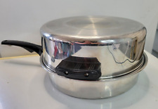 Vintage  Star Brite 3 Ply Stainless Steel 7-41 Fry Pan with Dome Lid Poached Egg picture