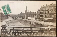 CPA 92 Puteaux Le Quai National Artistic View. Obliterated 31/12/1915 Sower 5c picture