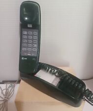 Vintage *AT&T 210 TRIMLINE* Phone-Forest Green- Push Button *W/Cords -WORKS picture