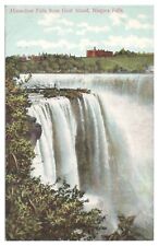 Vintage Horseshoe Falls from Goat Island Niagara Falls Postcard Undivided Back picture