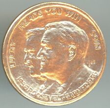 1936 ROOSEVELT - GARNER POLITICAL GAG COIN HEADS YOU WIN / TAILS YOU LOSE #81944 picture