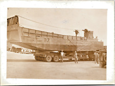 LCM Landing Craft Mechanized Photo 1952 Korean War Vtg Snapshot picture