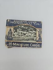 Vtg Souvenir Views of Honolulu, T. H. Vintage T.H (19 Miniature Cards) picture