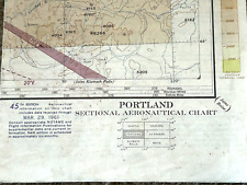 AVIATION - Vintage Portland, OR Sectional Aeronautical Chart 1961 picture