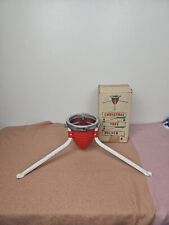C. 1950's Mid-Century Modern CHRISTMAS TREE STAND with BOX, Atomic, Rocket, MCM picture