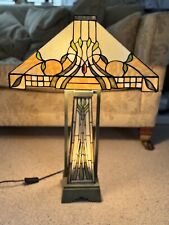 Tiffany Style Amazing Large Table Lamp With Light Up Base picture