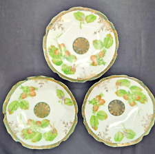 3- Prussia Royal Rudolstadt Porcelain Bowls Green Mark picture