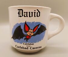 VTG CARLSBAD CAVERNS PAPEL USA—CARLSBAT—COFFEE TEA CUP MUG-PERSONALIZED DAVID picture