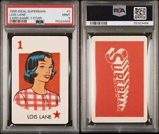 RARE VINTAGE 1966 IDEAL SUPERMAN LOIS LANE CARD GAME ROOKIE PSA 9 MINT picture