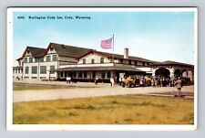 Cody WY-Wyoming, Burlington Cody Inn Advertising, Vintage Souvenir Postcard picture