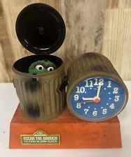 Vintage 1977 Bradley Sesame Street Oscar The Grouch Talking Alarm Clock  Muppets picture