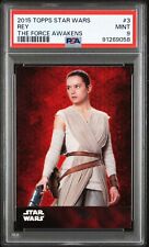 Rey 2015 Topps Star Wars The Force Awakens PSA 9 Mint #3 picture