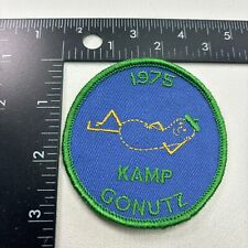 Vintage Anthropomorphic Peanut Camp KAMP GONUTZ 1975 Girl Scouts Patch 39P7 picture