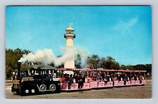 Biloxi MS- Mississippi, Shrimp Tour Train, Antique, Vintage Souvenir Postcard picture