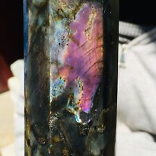 775g Natural Flash Labradorite Crystal Point Tower Obelisk Healing Specimen picture