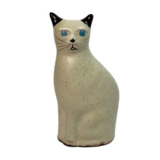 Countryside FLAMBRO Porcelain Blue Eyed Brown Speckled Cat Sculpture 9