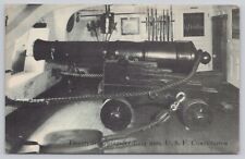 Twenty Four Pounder Long Gun U.S.F. Constitution Vintage Lithograph Postcard picture