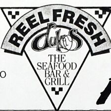 1980s Duke's Seafood Bar Grill Restaurant Menu Queen Anne Seattle Bellevue WA #1 picture
