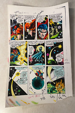 DOCTOR STRANGE #23 ART original color guide STARLIN NEBRES chases after redhead picture