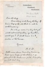 A Signed Letter (Autograph) From Arthur Conan Doyle - Approximately 1903 picture