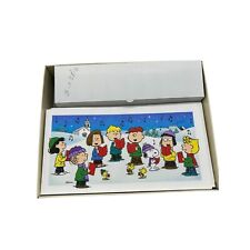 Vintage Hallmark Charlie Brown & Gang Caroling Christmas Cards PX 3326 picture