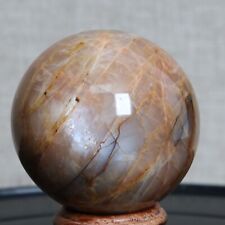 B7333-55mm-238g  Natural orange moonstone quartz crystal ball healing picture