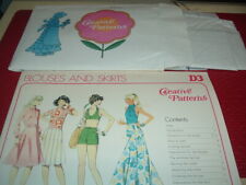 Vtg 70s Hippie Creative Sewing Pattern & Instruction Book Halter Top Blouses#LK4 picture