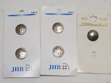5 Small Vintage Buffalow Nickle Style Buttons 5/8” JHB & Streamline picture