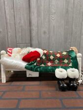 Vintage Telco Sleeping Santa Animated Snoring Whistling 1992 Motion-ettes WORKS picture