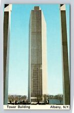 Albany NY-New York, Empire State Plaza Tower Building, Vintage Souvenir Postcard picture