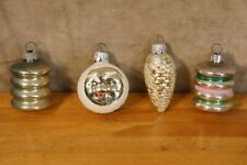 1940's Mercury Glass Ornaments Lot of 4  picture