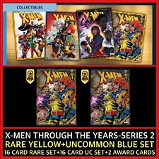 X-MEN THROUGH THE YEARS SERIES 2-RARE+UC 32 CARD SET+AWARD-TOPPS MARVEL COLLECT picture