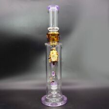 15''Heavy Glass Bong Hookah Water Pipe Smoking Beaker Bubbler Shisha Bongs +Bowl picture