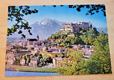Postcard Austria Salzburg Castle Church Mountain picture