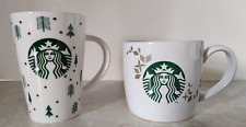 Starbucks Coffee Mugs Holiday Collection Lot of 2 picture