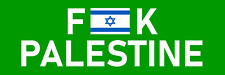 Anti Palestine Israel Flag Large Magnet 3x9 Bumper Sticker Size Support Israel picture