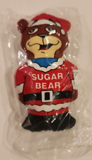 Vintage 1990 Sugar Bear POST Golden Crisp Cereal Plush Ad Ornament + STILL NEW picture