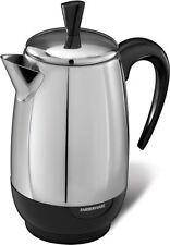 lectric Coffee Percolator,  Stainless Steel Basket, Automatic Keep Warm picture